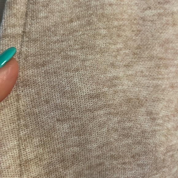 GENTLEFAWN Oversized open front longline duster sweater cardigan Heather beige S - Picture 3 of 11